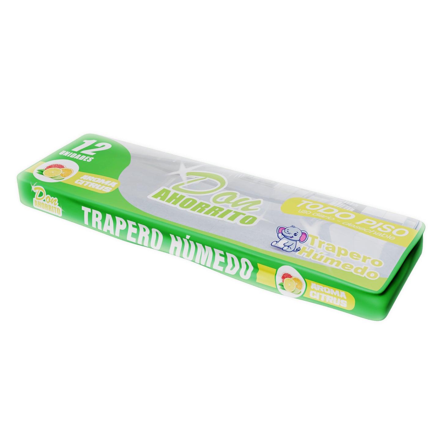 Trapero Húmedo Don Ahorrito Todo Piso 12 UN Caja 12 Paquetes
