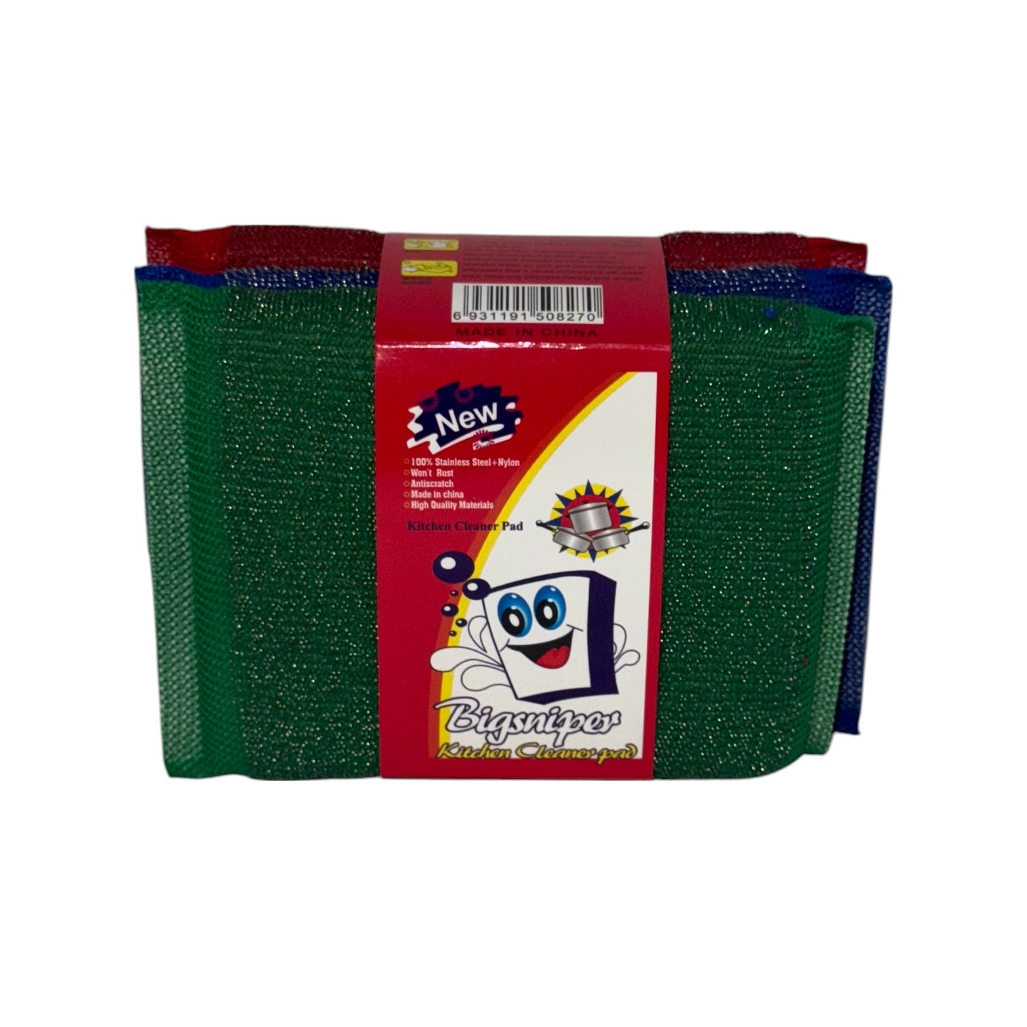 Spunita premium Metallica PACK x3 UN , DISPLAY DE 12 PACK DE 3