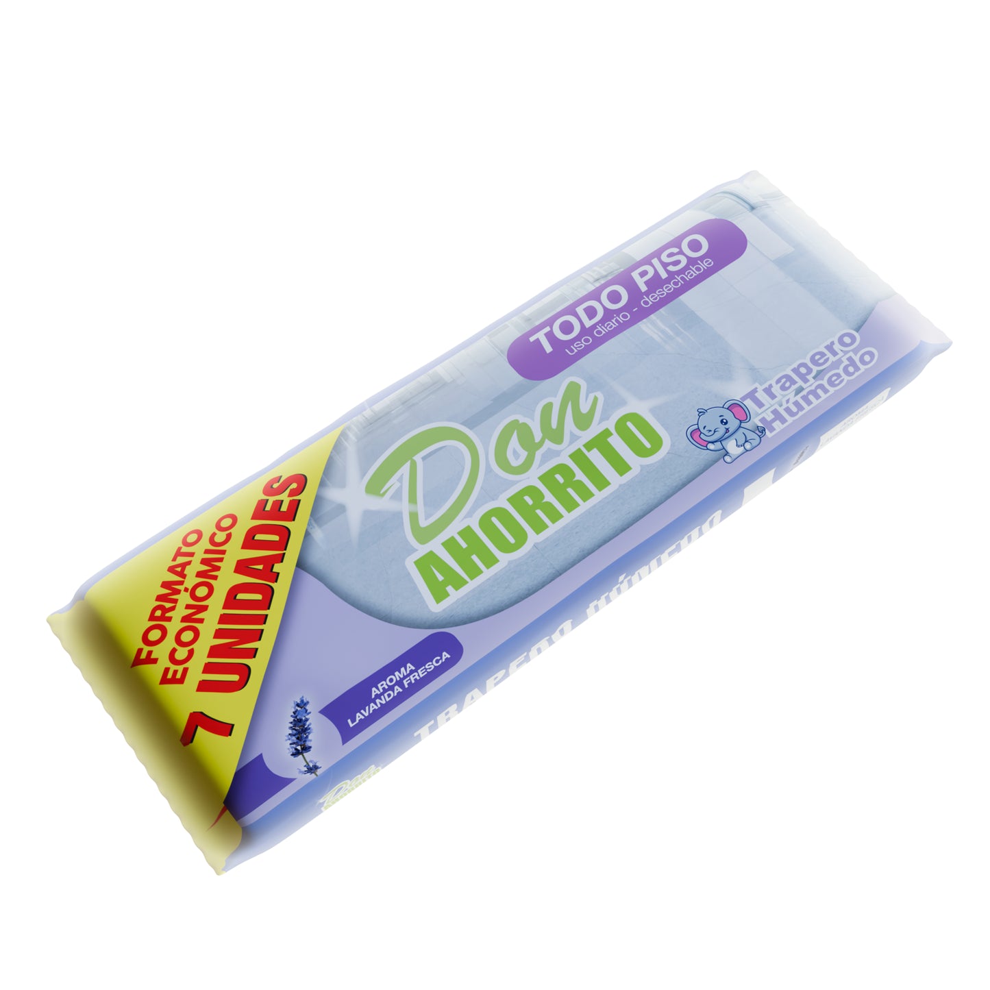 Trapero Húmedo Don Ahorrito Todo Piso 7 UN Caja 24 Paquetes