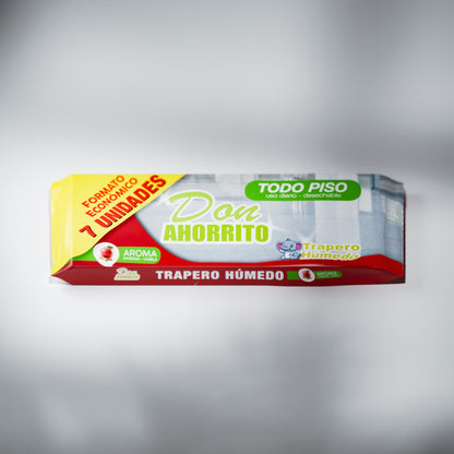 Trapero Húmedo Don Ahorrito Todo Piso 7 UN Caja 24 Paquetes