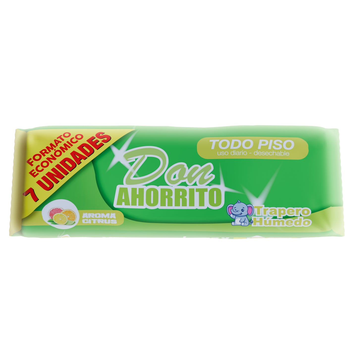 Trapero Húmedo Don Ahorrito Todo Piso 7 UN Caja 24 Paquetes