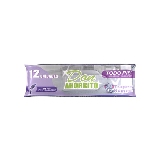 Trapero Húmedo Don Ahorrito Todo Piso 12 UN Caja 12 Paquetes